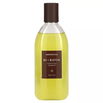 Укрепляющий Шампунь Aromatica, витамин B5 и биотин, 400 мл