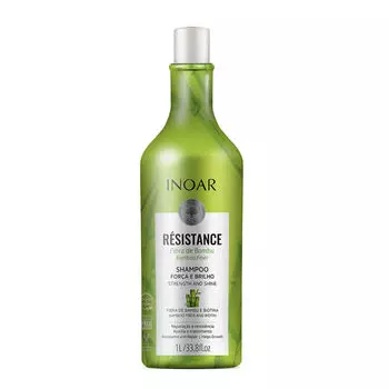 Укрепляющий шампунь для ломких и ослабленных волос, 1000 мл Inoar Rsistance bambu