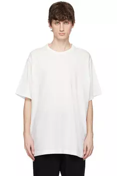 Ультима футболка с круглым вырезом Yohji Yamamoto, белый