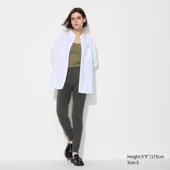 Ультра-эластичные леггинсы UNIQLO, темно-зеленый