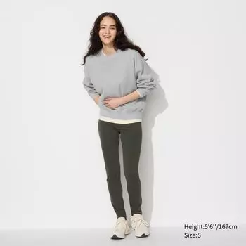 Ультра-эластичные леггинсы UNIQLO, темно-зеленый