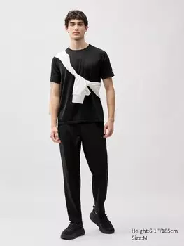 Ультра эластичные сухие брюки Uniqlo, черный