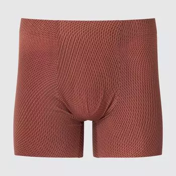 Ультра бесшовные боксеры AIRism с принтом UNIQLO, бордо