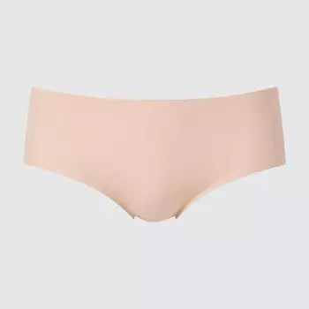 Ультра бесшовные трусы с низкой талией AIRism UNIQLO, бежевый
