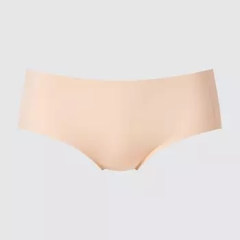 Ультра бесшовные трусы с низкой талией AIRism UNIQLO, бежевый