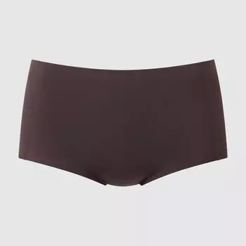 Ультра бесшовные трусы с высокой посадкой AIRism Uniqlo, темно коричневый