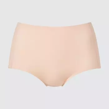 Ультра бесшовные трусы с высокой талией AIRism UNIQLO, бежевый