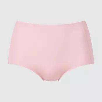 Ультра бесшовные трусы с высокой талией AIRism UNIQLO, розовый