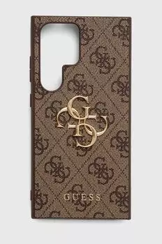 Ультра чехол для телефона S24 Ultra S928 Guess, коричневый