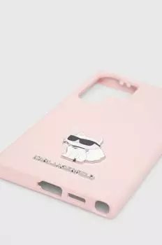 Ультра чехол для телефона S24 Ultra S928 Karl Lagerfeld, розовый