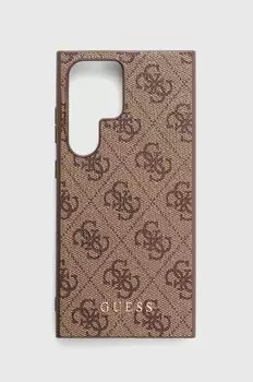 Ультра чехол для телефона S24 Ultra S928 Guess, коричневый