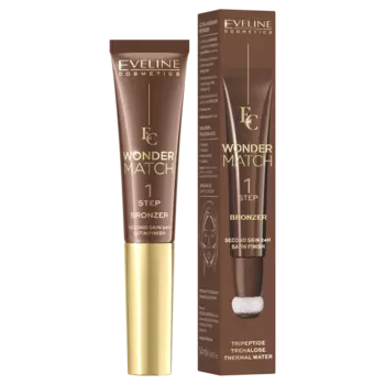 Ультра-кремовый бронзер для лица 02, 14 мл Eveline Cosmetics Wonder match, цвет 02