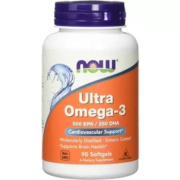 Ультра Омега-3 500/250 мг Эк, Now Foods