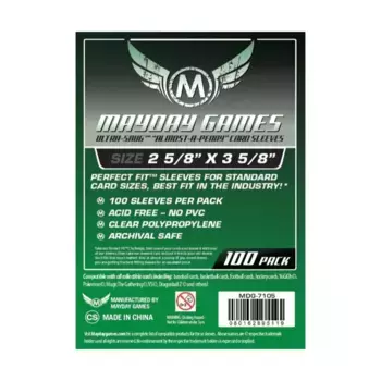 Ультра плотные конверты для карточек (10 упаковок по 100 шт.), Board Game Sleeves (Mayday Games)