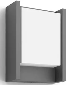 Ультраэффективный настенный светильник Philips Arbor, 1x 3,8 Вт, теплый белый, антрацит, серый