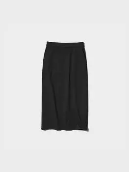 Ультраэластичная юбка миди Uniqlo, цвет 09 черный