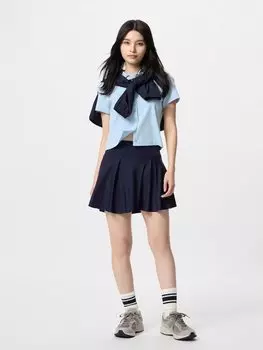 Ультраэластичная юбка Uniqlo, синий