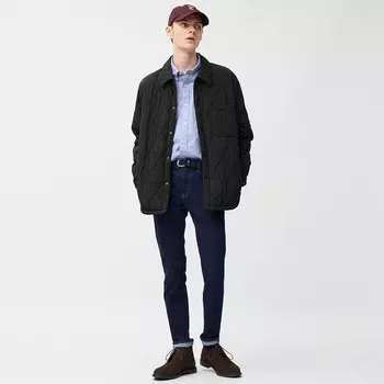 Ультраэластичные джинсы скинни GU, темно-синий