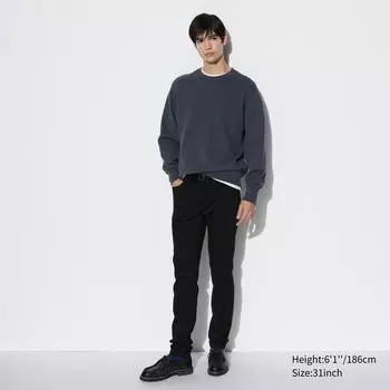 Ультраэластичные джинсы скинни UNIQLO, черный