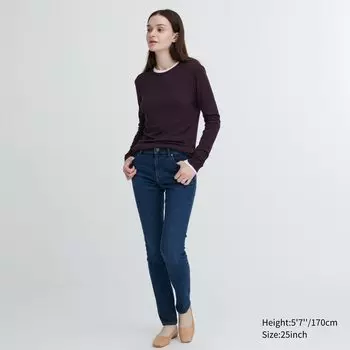 Ультраэластичные джинсы скинни Uniqlo, синий