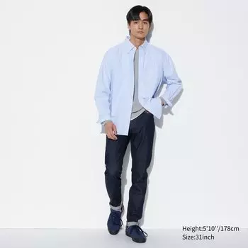 Ультраэластичные джинсы скинни UNIQLO, синий