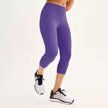 Ультраэластичные леггинсы-капри с высокой талией и карманами Petite Tek Gear Tek Gear