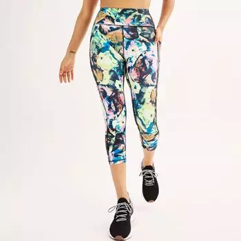 Ультраэластичные леггинсы-капри с высокой талией и карманами Petite Tek Gear Tek Gear