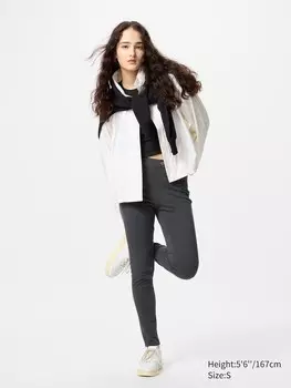 Ультраэластичные леггинсы Uniqlo, цвет 08 серый