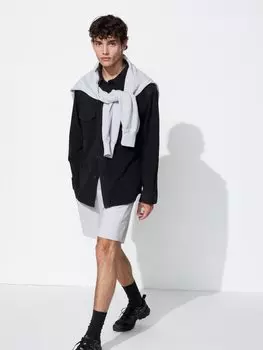 Ультраэластичные шорты для активного отдыха Uniqlo, цвет 02 серый