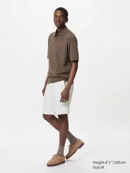 Ультраэластичные спортивные шорты Uniqlo, цвет 01 белый