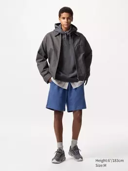 Ультраэластичные спортивные шорты Uniqlo, цвет 65 синий