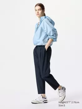 Ультраэластичные зауженные брюки Uniqlo, цвет 69 синий