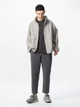 Ультраэластичные зауженные брюки Uniqlo, серый