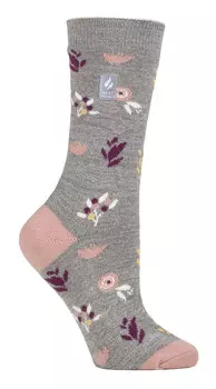 Ультралегкие носки из термоначесанной внутренней пряжи Heat Holders, серый