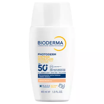 Ультралегкий детокс-флюид для лица spf50+ 02, 40 мл Bioderma Photoderm xdefense, цвет 02