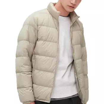 Ультралегкий пуховик Uniqlo 3D Cut, 30 кремовый