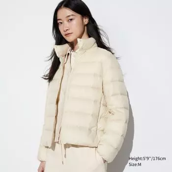 Ультралегкий пуховик UNIQLO, белый