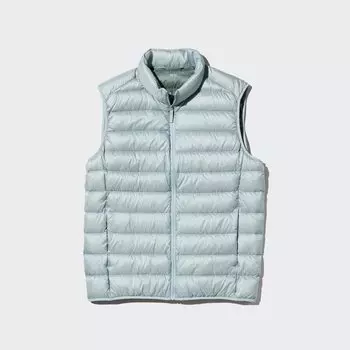 Ультралегкий пуховый жилет UNIQLO, светло-серый