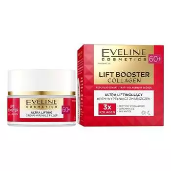 Ультралифтинговый крем-филлер против морщин 60+ 50мл Eveline Cosmetics, Lift Booster Collagen