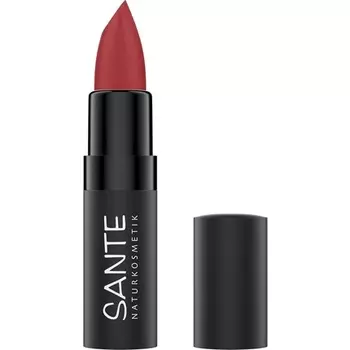 Ультраматовая губная помада 05 Velvet Red Powdery Matte Sante Naturkosmetik