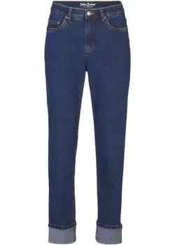 Ультрамягкие джинсы-бойфренды без щиколотки John Baner Jeanswear, синий