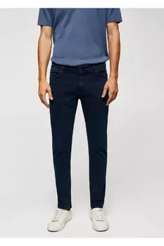 Ультрамягкие джинсы Патрика узкого кроя Mango, темно-синий