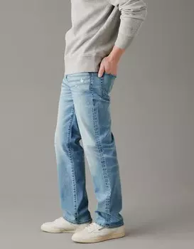 Ультрамягкие потертые джинсы AE AirFlex+ Original Bootcut American Eagle Outfitters, цвет Moon Stone Light
