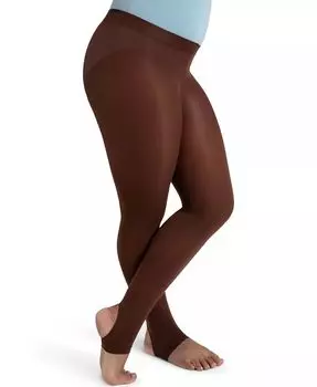 Ультрамягкие самовязаные колготки с поясом и штрипками - для девочек Capezio, коричневый