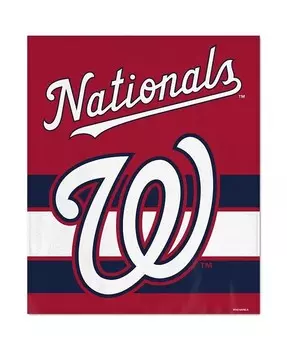 Ультраплюшевое покрывало Washington Nationals размером 50 x 60 дюймов Wincraft, мультиколор