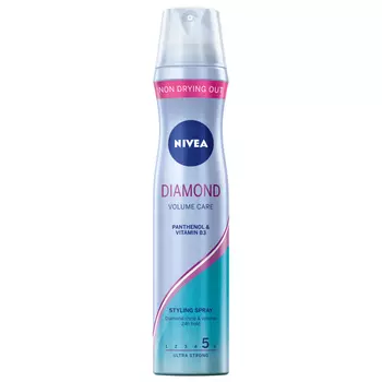 Ультрасильный блестящий лак для волос Nivea Diamond Volume Care, 250 мл