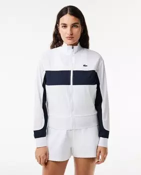 Ультрасухая эластичная теннисная куртка с дизайном колор-блок Lacoste, белый
