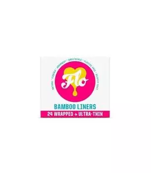 Ультратонкие бамбуковые одноразовые прокладки для трусов, 24 шт., Flo