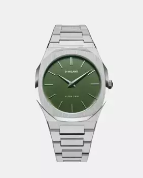 Ультратонкие мужские часы из стали 00729021 D1 Milano, серебряный