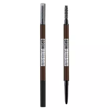 Ультратонкий карандаш для бровей ultra slim brow pencil Maybelline New York, цвет warm brown 03, вес 1 гр.